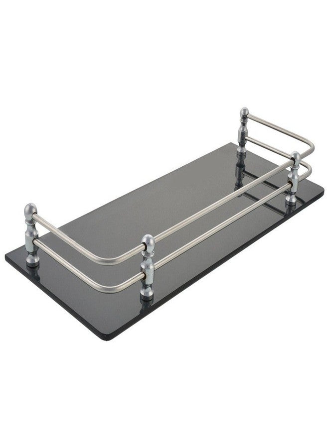 Spiry 12x6 Inch Acrylic Wall Mount Bathroom Shelf(Pack of 2,Smok) - Image 3